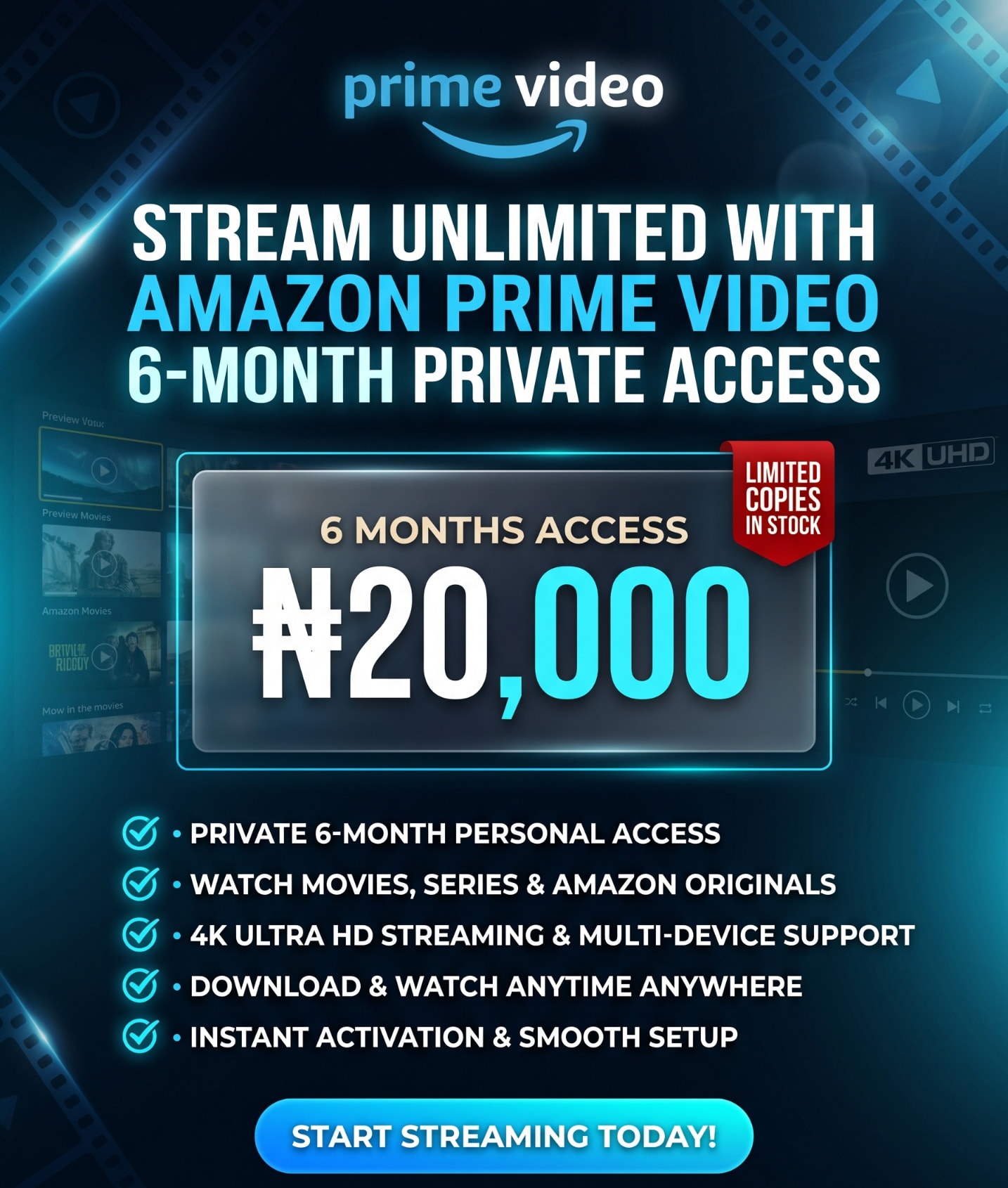 Amazon Prime Video offer banner