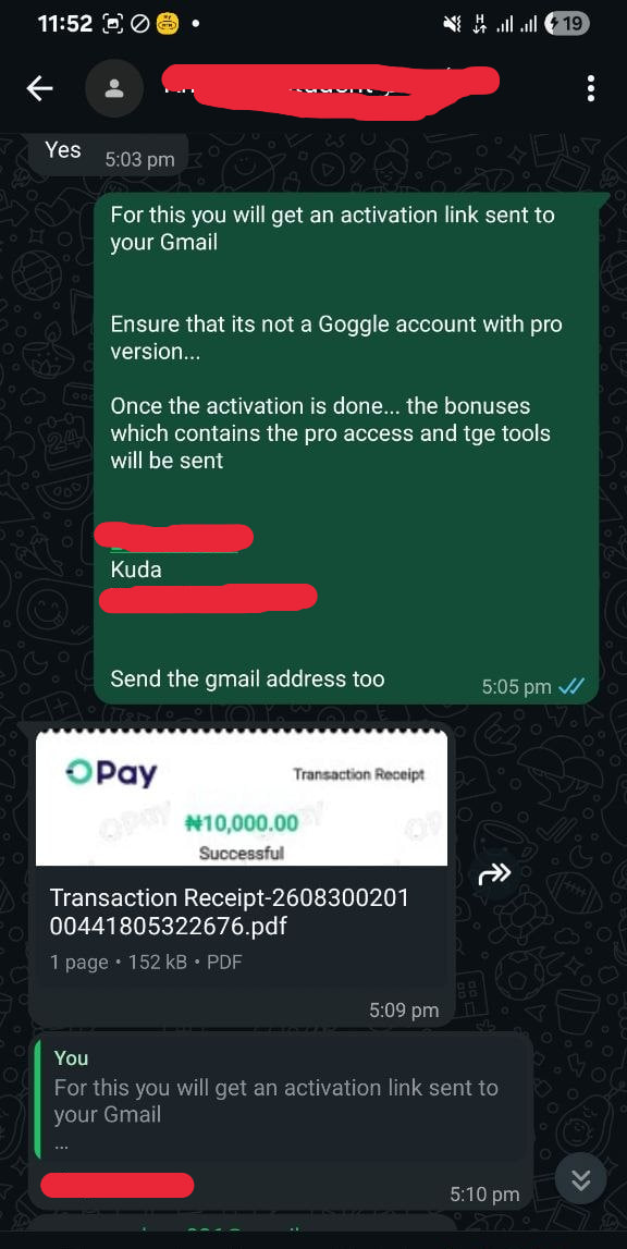 Verified screenshot for Google Pro & Dev Bonus Pack - Software Student
